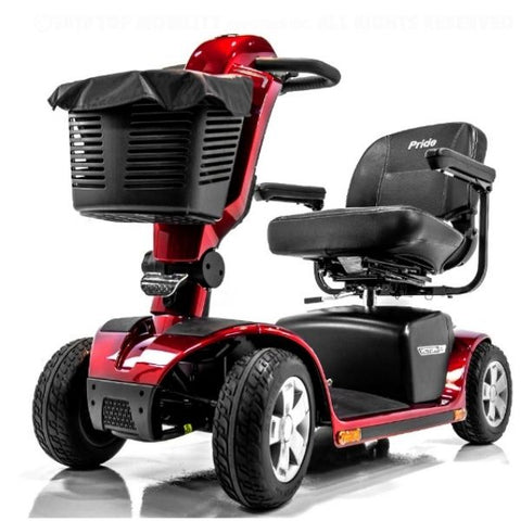 Pride Victory 10.2 Mid-Size Bariatric 4 Wheel Scooter SC7102 Red Base View