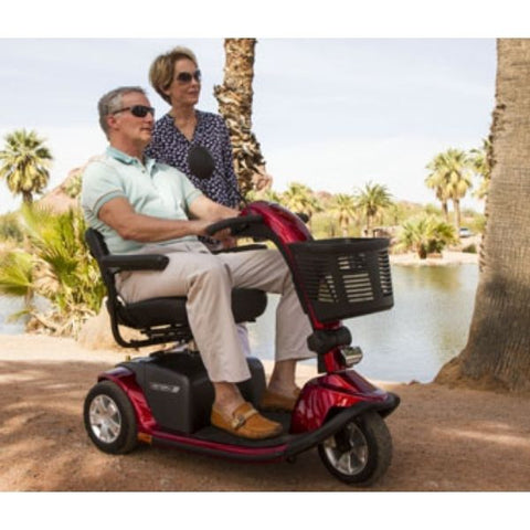 Pride Victory 10 3-Wheel Scooter SC610 Side View with Passenger