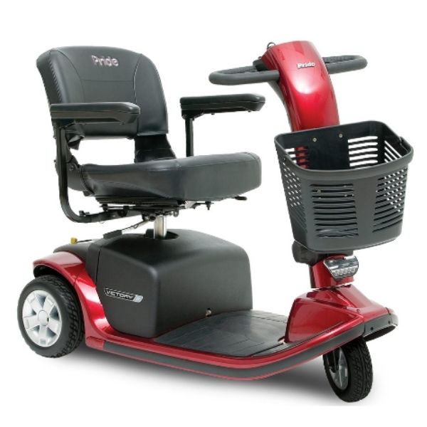 Pride Victory 9 3-Wheel Scooter SC609 Red Front View