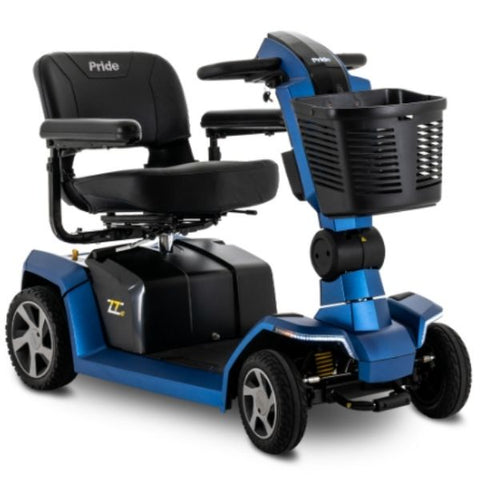 Pride ZT10 4-Wheel Mobility Scooter Blue Front View