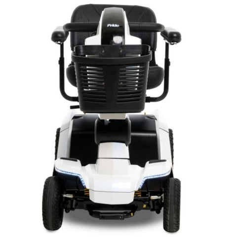 Pride ZT10 4-Wheel Mobility Scooter White Front Side View