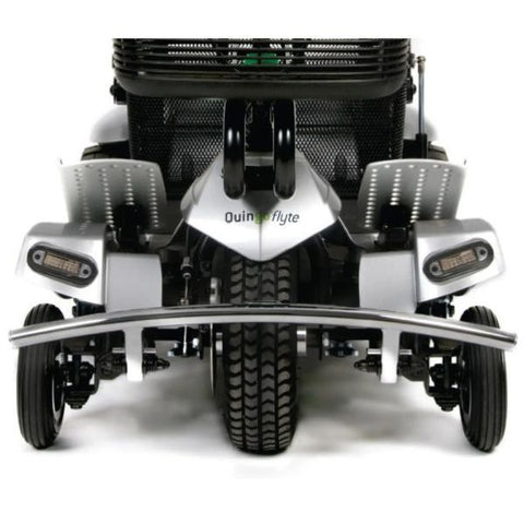 Quingo Flyte Mobility Scooter Front Bumper and Wheels View