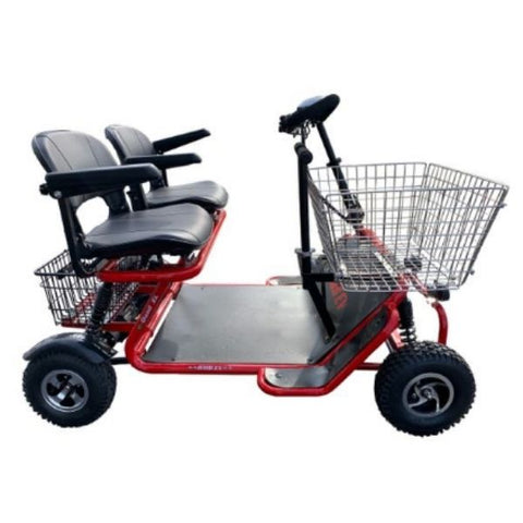 RMB E Quad XL Mobility Scooter Red Side View