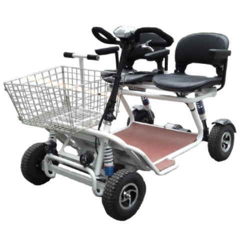 RMB e Quad XL Mobility Scooter White Front View