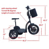 Image of RMB EV Multi Point 500W 3 Wheel Scooter Side View
