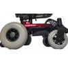 Image of Shoprider Jimmie Portable Power Chair Wheels View