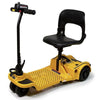 Image of Shoprider Echo Folding 4-Wheel Folding Scooter in Yellow Side View