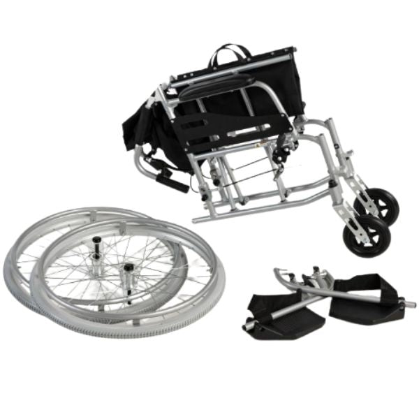 Feather Lightweight Wheelchair Disassembled