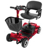 Image of Vive Health 4-Wheel Mobility Scooter Red View