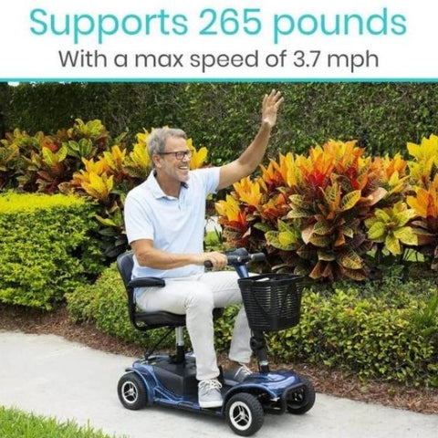 Vive Health 4-Wheel Mobility Scooter Support 265 pounds Views