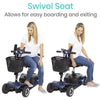 Image of Vive Health 4-Wheel Mobility Scooter Swivel Seat View
