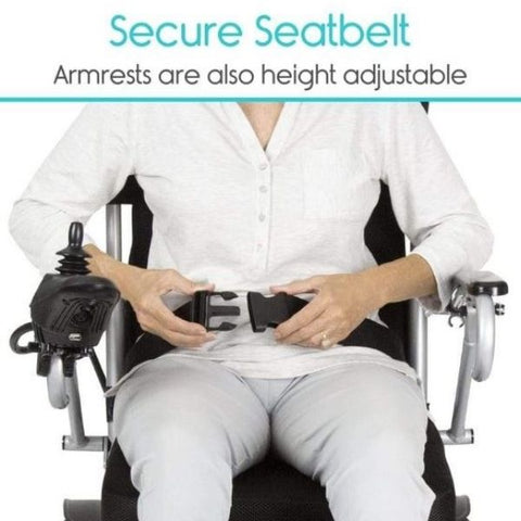 Vive Health Power Wheelchair Secure Seatbelt View