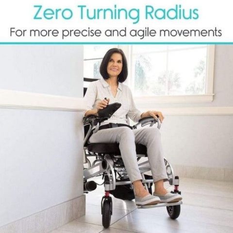 Vive Health Power Wheelchair Zero Turning Radius View