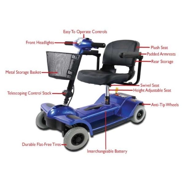 Zip'r 4 Xtra Mobility Scooter – Electric Wheelchairs USA