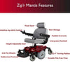 Image of Zip’r Mantis Power Electric Wheelchair Part View
