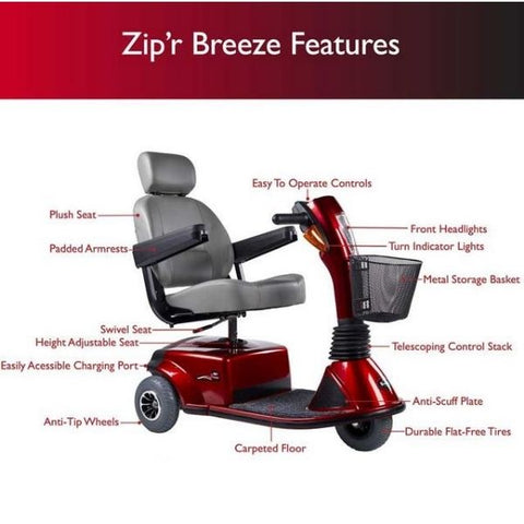 Zip'r Mobility Breeze 3 Mobility Scooter Parts