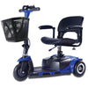 Image of Zip'r Roo 3-Wheel Mobility Scooter Blue Front Left View