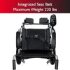 Image of Zip'r Transport Lite Folding Electric Wheelchair Seat Belt View