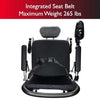 Image of Zip'r Transport Pro Folding Electric Wheelchair Intergrated Seat Belt View