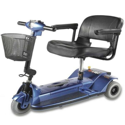 Zip'r Xtra 3-Wheel Travel Mobility Scooter Blue View