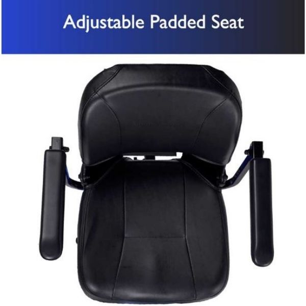 Zip'r Xtra 3-Wheel Travel Mobility Scooter Padded Seat View
