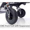 Image of iLiving ILG-255 Folding Power Wheelchair Front Fork With Suspension View