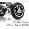 Image of iLiving ILG-255 Folding Power Wheelchair Rear Wheels View